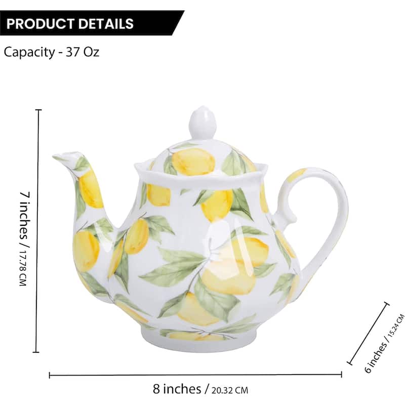 European Style Ceramic Teapot Coffee Pot Water Pot Porcelain Vintage Gift Tea Pot