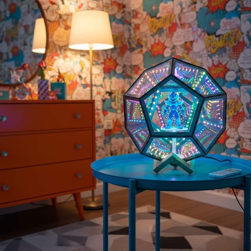 Large Infinity Dodecahedron Gaming Light - 11.5 inch