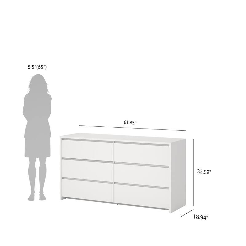 Porch & Den Next 6-Drawer Double Dresser