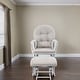 preview thumbnail 43 of 54, Ultimate Nursery Comfort - Glider and Ottoman Set with Reclining Cushion Chair, Rocker Chair with Padded Back and Armrests