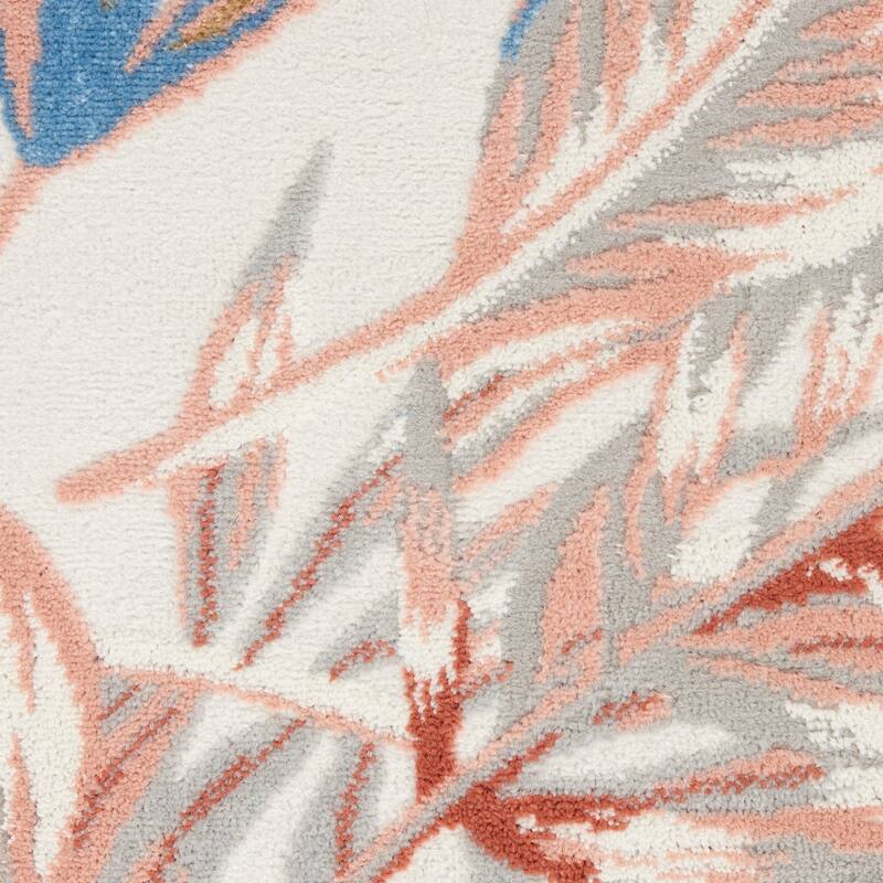 Nourison Pompeii Tropical Bordered Area Rug