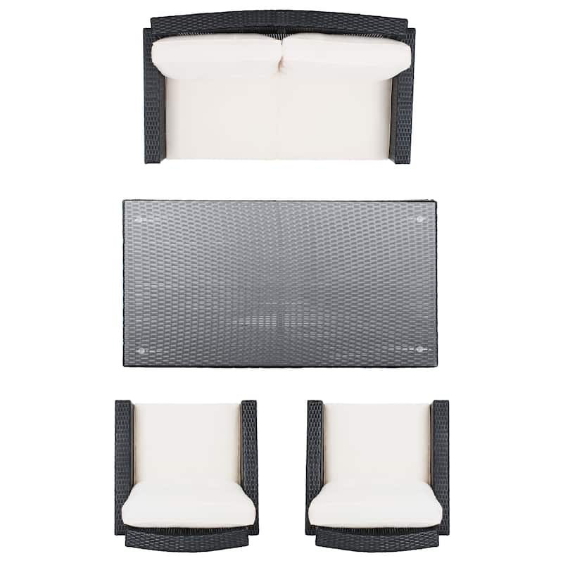 SAFAVIEH Outdoor Living Lorma 4-Piece Patio Set.