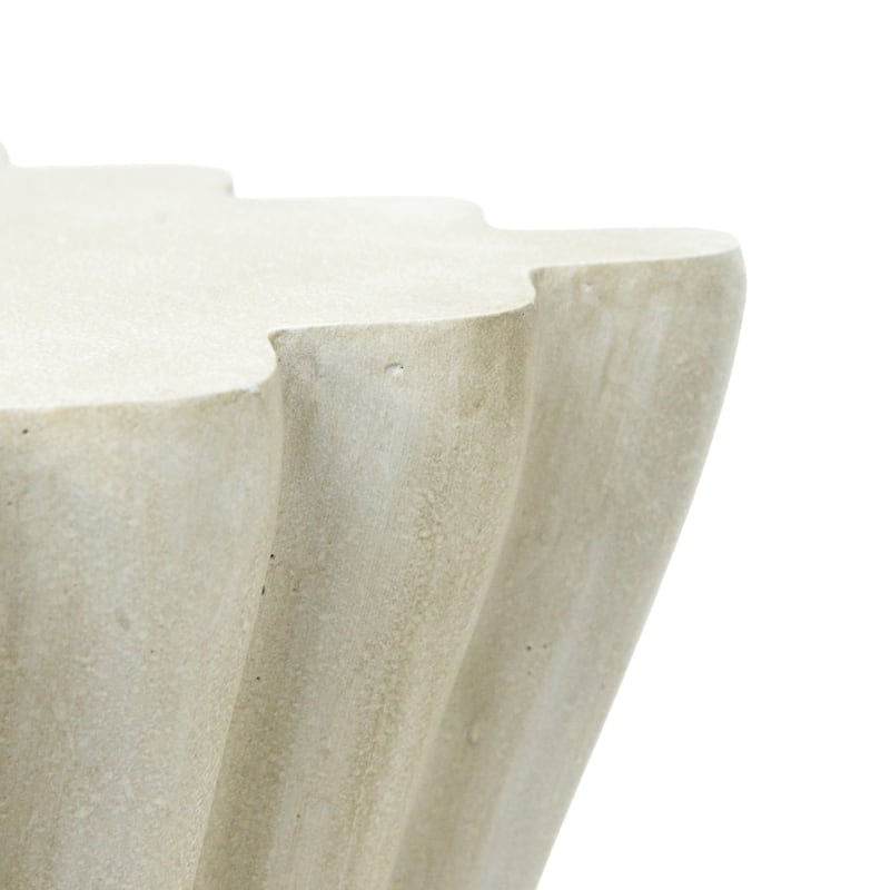 Christopher Knight Home - Aurora Sandstone Wave Side Table for Indoor and Outdoor Sophistication