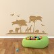 preview thumbnail 15 of 15, Safari Nursery Wall Decal Nature Wall Decor. 22 tall x 46 wide inches - Light Brown