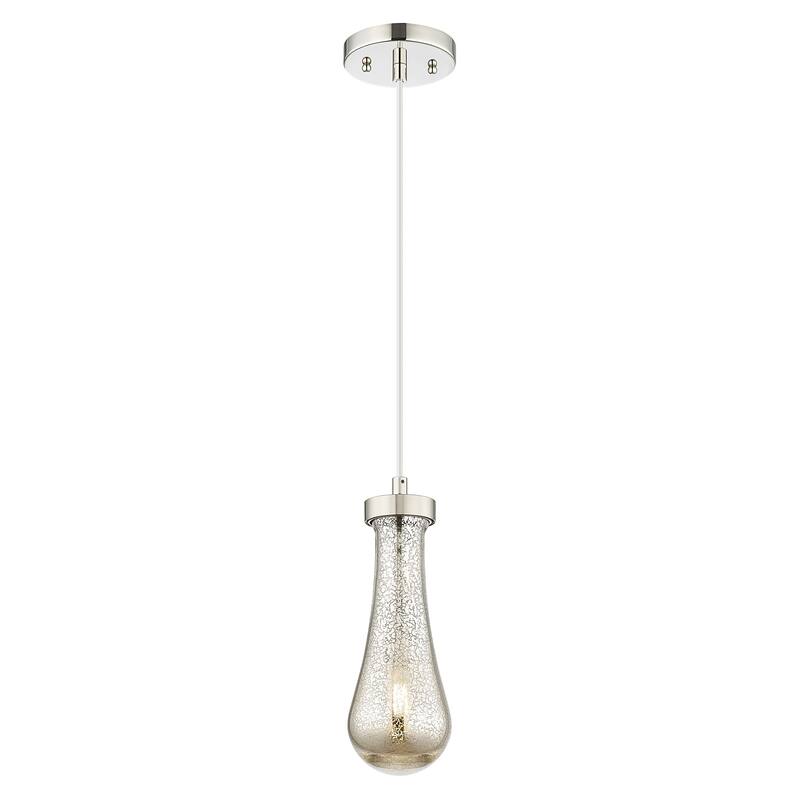 Innovations Lighting Downtown Urban - Owego - 1 Light 4" Cord Hung Pendant - Polished Nickel/Mercury Shade