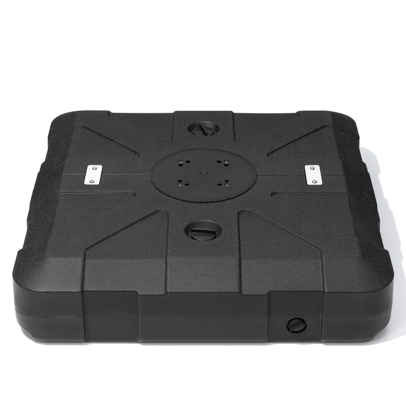 VredHom Patio Offset Cantilever Umbrella Base Stand with Wheels - 33.46" L x 33.46" W x 7.87" H