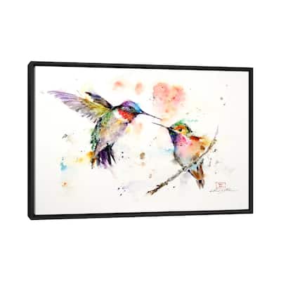 iCanvas "Hummingbirds" by Dean Crouser Framed Canvas Print