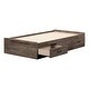 preview thumbnail 6 of 18, South Shore Ulysses Coastal Twin Size Mates Bed 3 Storage Drawers