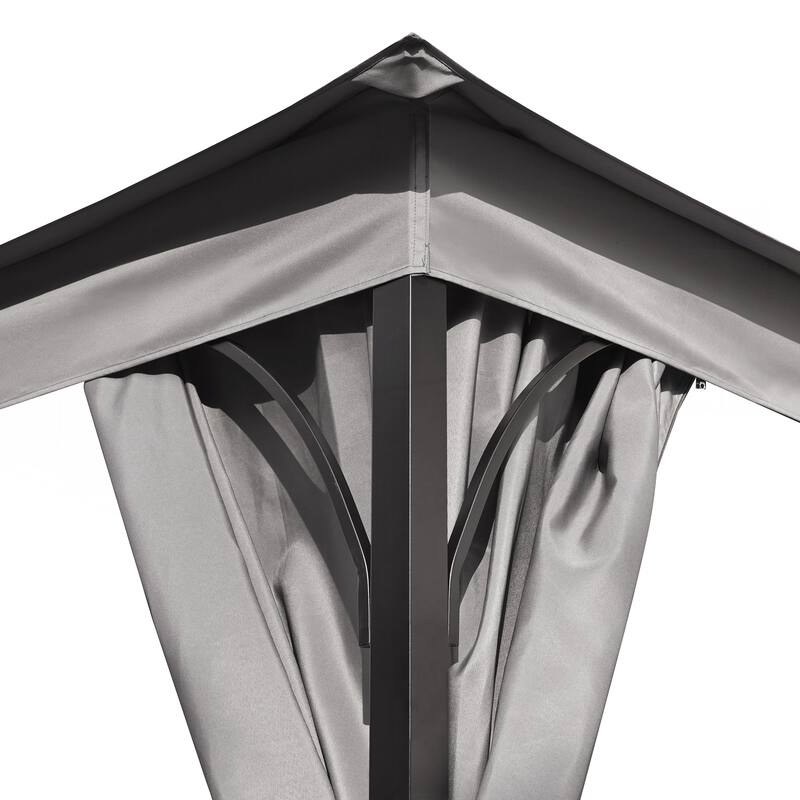 10x10 Outdoor Gazebo Tent with Double Roofs