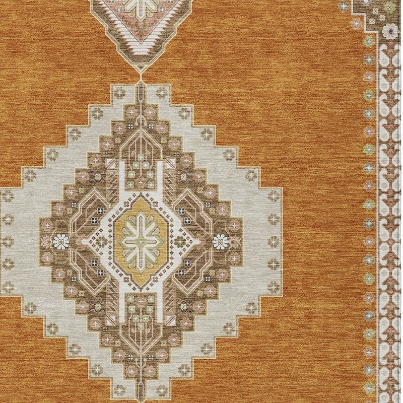HomeRoots Oriental Traditional Rectangle Outdoor Rug