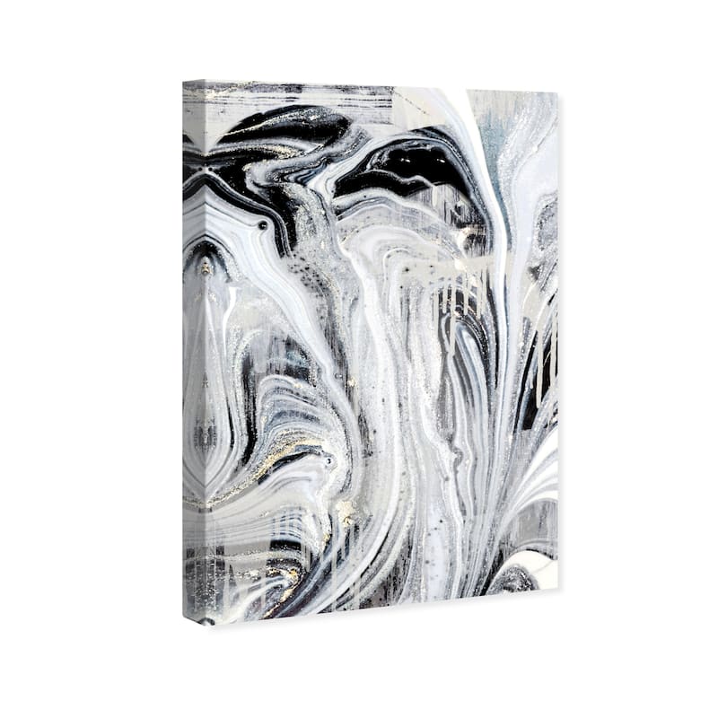 Wynwood Studio Canvas Abstract Centurion White and Modern & Contemporary Wall Art Canvas Print