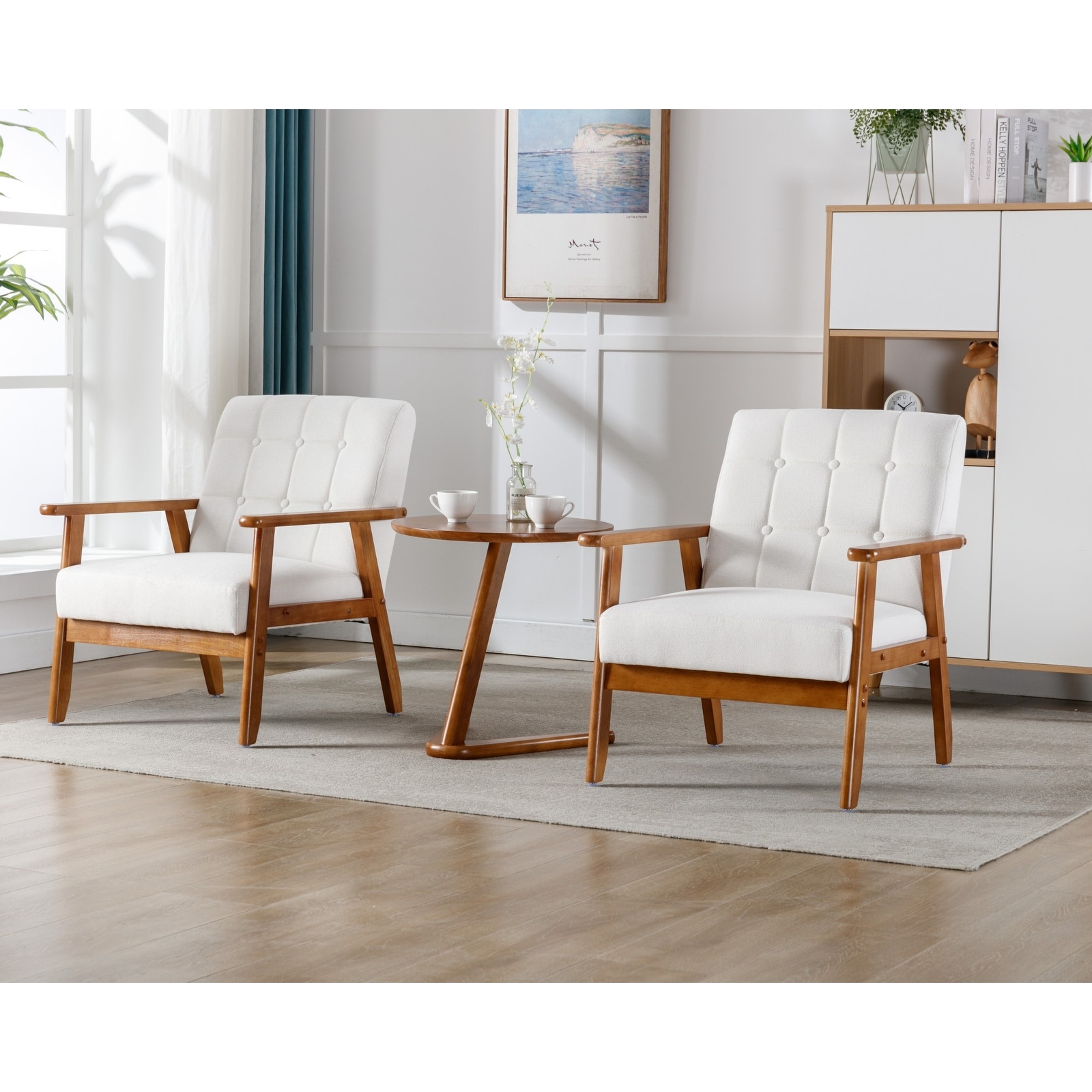 Accent Chairs Set of 2 with Side Table Arm Chair for Living Room Bedroom Office 30.71 H 25.39 W 27.95 D Bed Bath Beyond 39948321