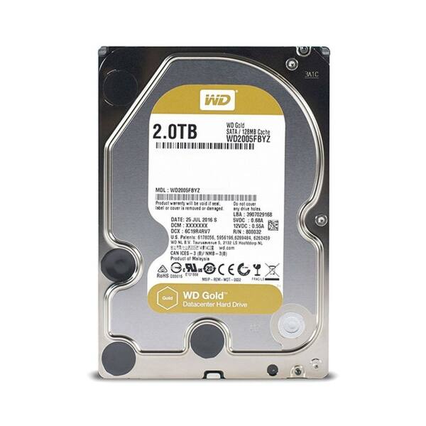 Shop Wd Gold 2tb Enterprise Class Hard Disk Drive 7200 Rpm Class Sata 6 Gb S 128mb Cache 3 5inch Wd Gold 2tb Enterprise Class Hard Overstock 24204299