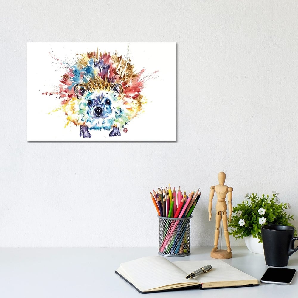 iCanvas "Hedgehog" by Lisa Whitehouse Canvas Print
