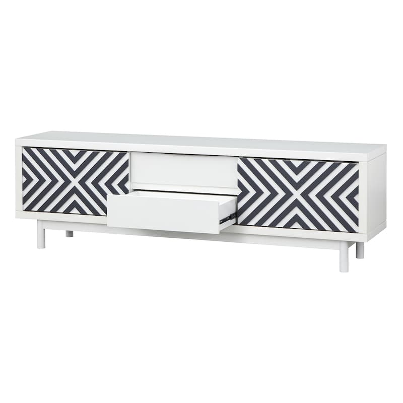 Lifestorey Mason Mid-century Geometric TV Stand