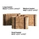 preview thumbnail 11 of 13, DreamPatio Rosa Water Hyacinth Basket Set with PU Leather (3 pieces)
