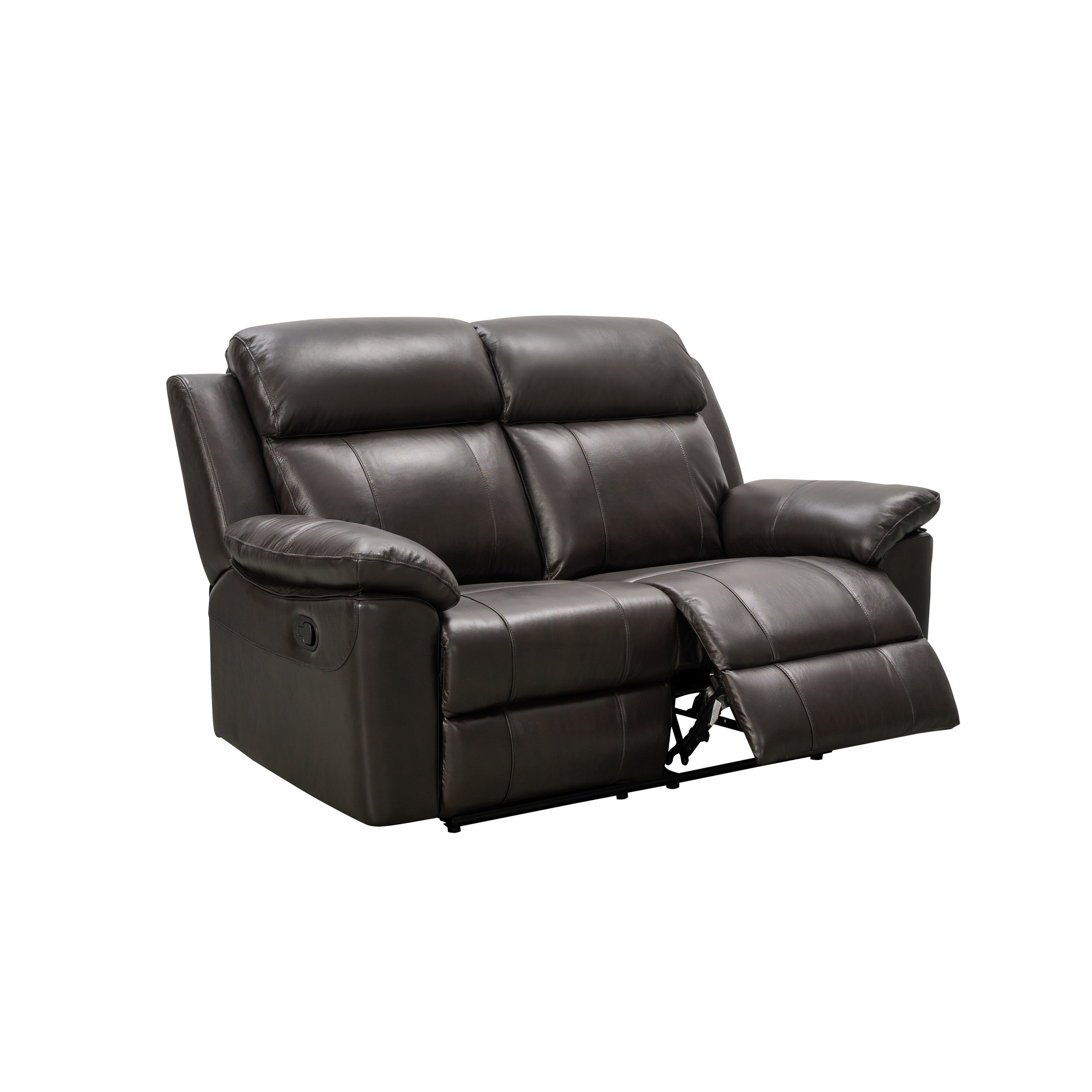 Abbyson braylen top grain sale leather reclining sofa