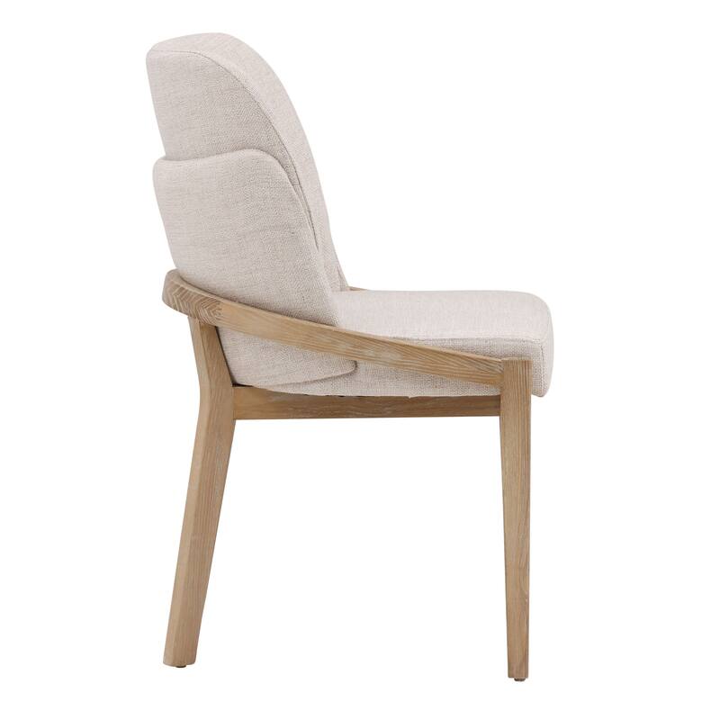Jhene Upholstered Dining Chair, Off-White