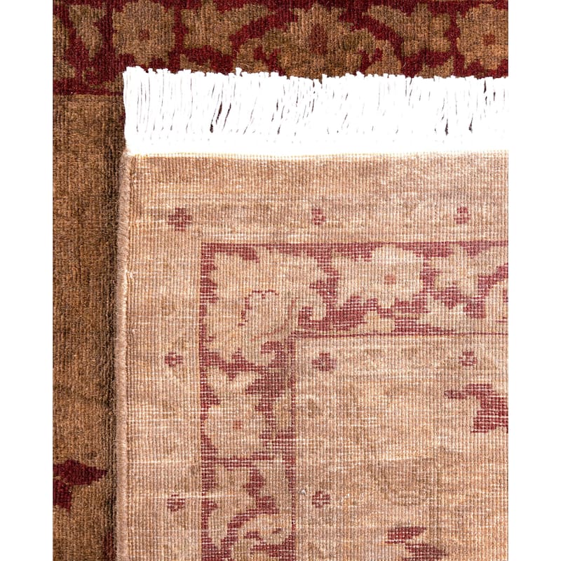 Overdyed One-of-a-Kind Hand-Knotted Runner Rug - Brown - 2' 6" x 12' 2"