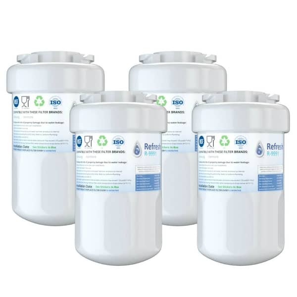 Shop Replacement Water Filter For Ge Gfss6kkycss Refrigerator Water Filter By Refresh 4 Pack White Overstock 24016149