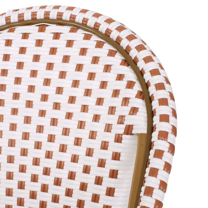 Elize Outdoor French Cafe Chairs (Set of 4) by Christopher Knight Home
