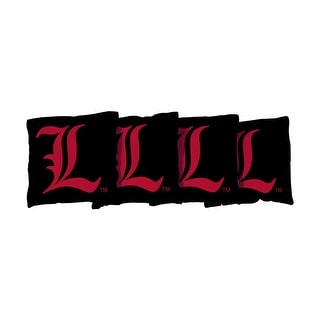 Louisville Cardinals Black Cornhole Bags