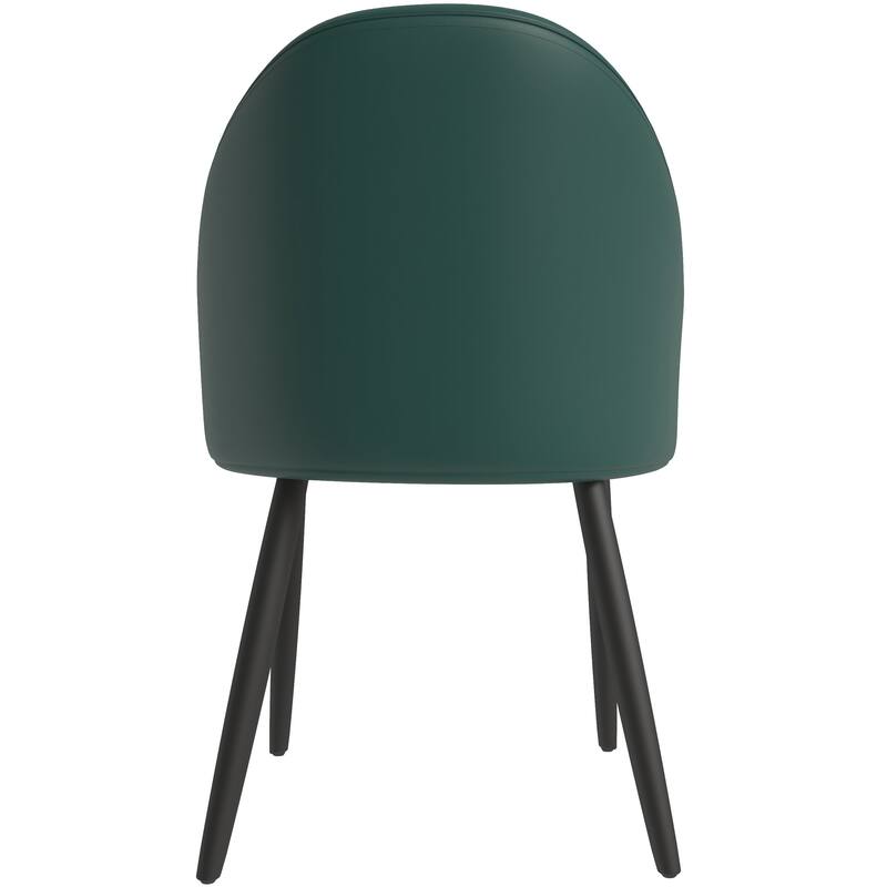 Upholstered Dining Chair in Leather/Fabric/Boucle with Wood Legs Set of 4 Paradiso Collection