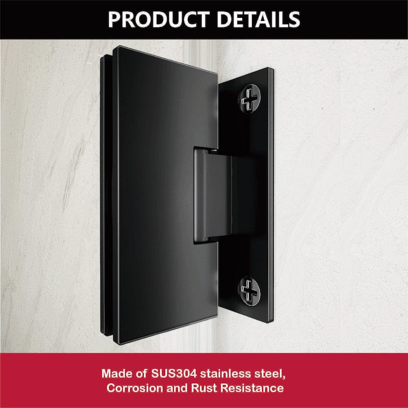 i-Homare 30 in.W x 72 in.H Frameless Pivot Shower Door, 5/16 in SGCC Frosted Tempered Glass