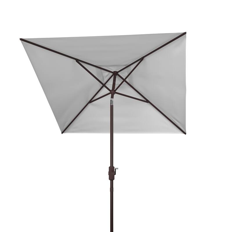 SAFAVIEH Outdoor Living Zimmerman 7.5-foot Square Market Umbrella - White