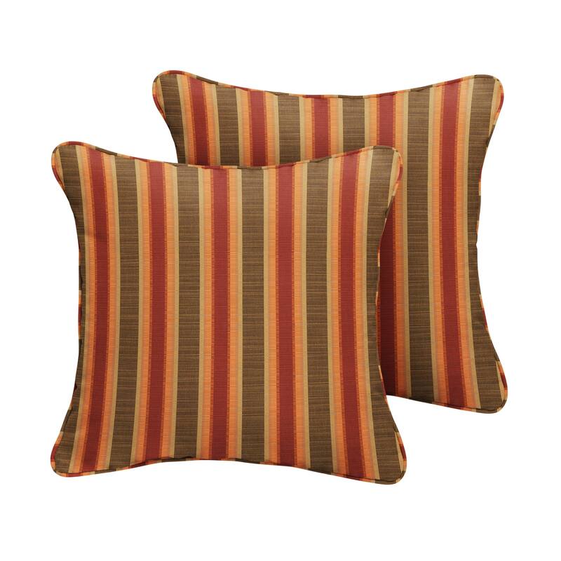 Clara 18-inch Indoor/ Outdoor Sunbrella Throw Pillows (Set of 2)