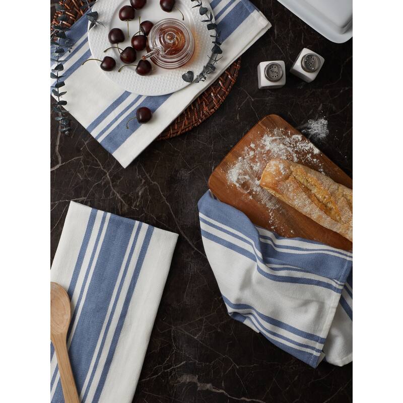 DII Vintage Red Chef Stripe Dishtowel (Set of 3)