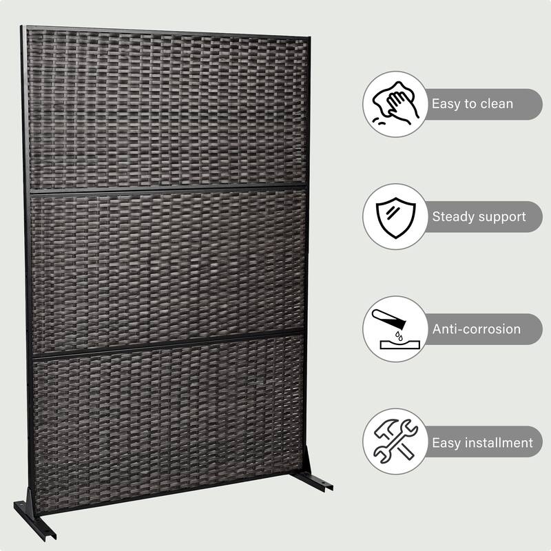 2Set Patio Outdoor Privacy Metal Screens and Panels