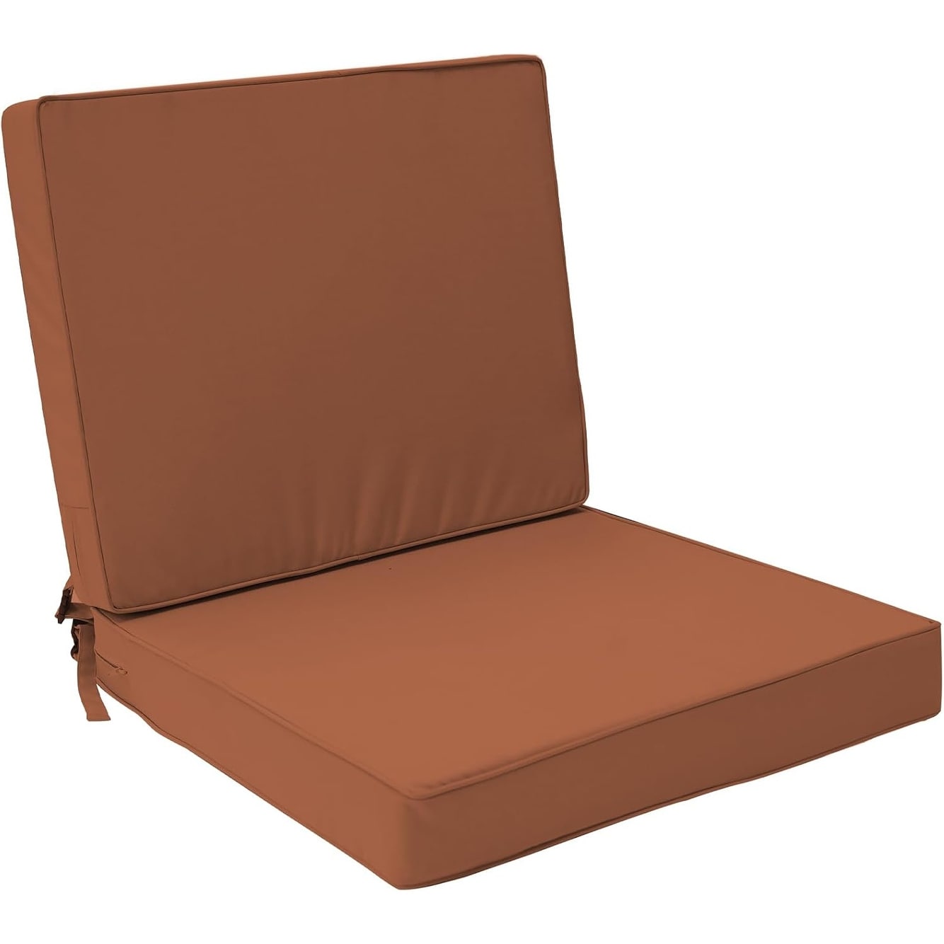 24x24 Inch Waterproof Outdoor Deep Seat Cushion Set with Removable Covers, Fade Resistant, Red