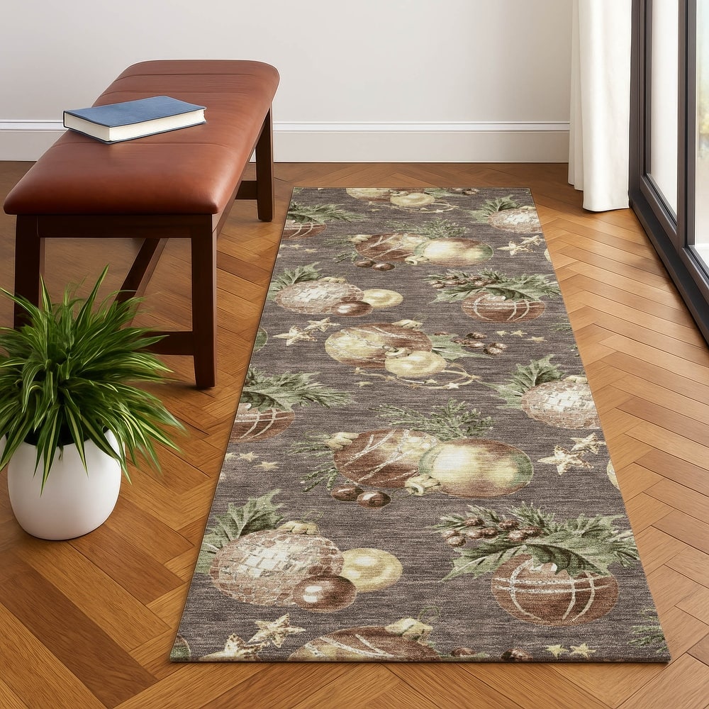 Premium Washable Super Soft Holiday Ornament Mayfield Rug