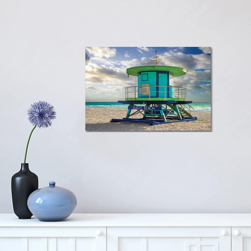 iCanvas "Miami Beach Blues, Florida" by Susanne Kremer Canvas Print - 12x18x1.5