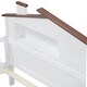 preview thumbnail 9 of 12, Twin Size Wood Platform Bed with House-Shaped Headboard, Built-in LED Lighting, and Storage
