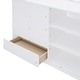 preview thumbnail 15 of 14, Full over Full Bunk Bed with 4 Drawers and 3 Shelves, White