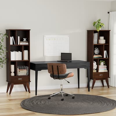 WYNDENHALL Tierney 22 inch Solid Wood 6 Cubbie Bookcase (Set of 2) - 22"W x 14"D x 64"H
