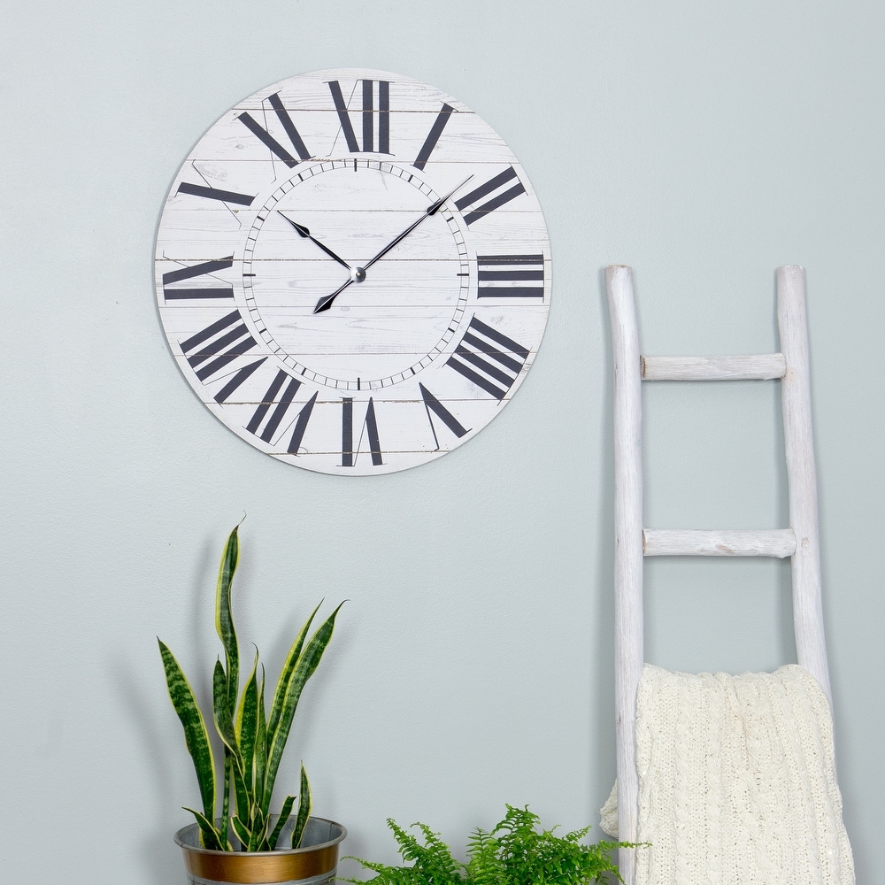  [Thicker Updated] Large Wall Clock, 30 Inch Industrial