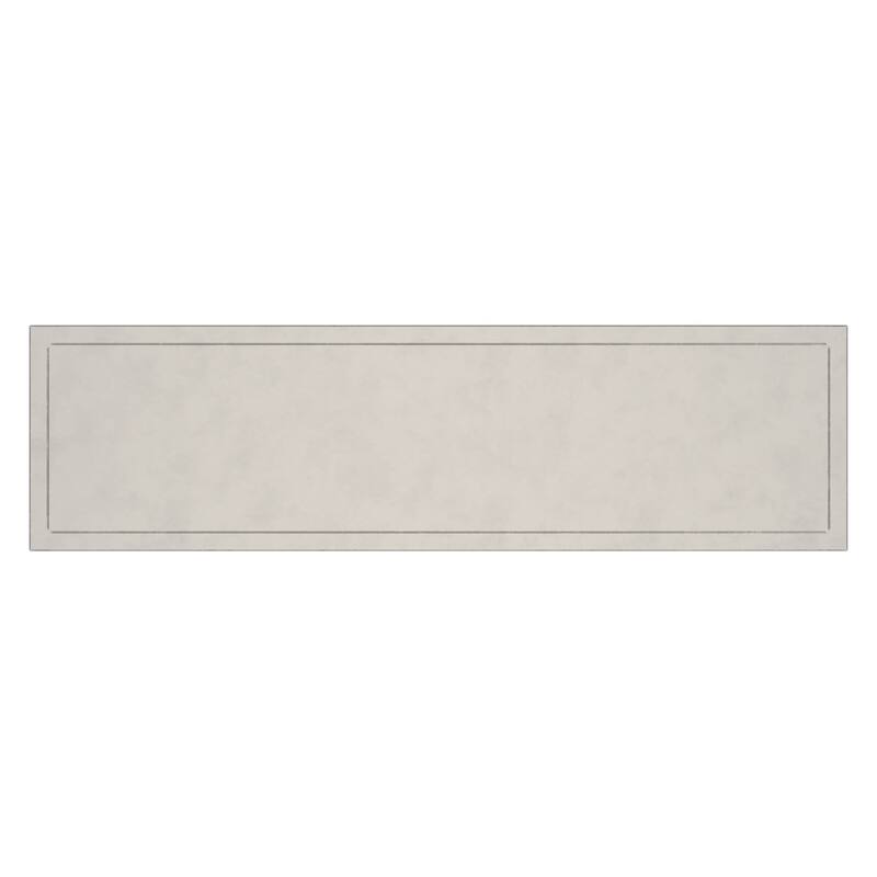 Silver Iron Solid Entryway Bench with Nickel Metal Legs for 2-Person Seating - 12” D x 43.5” W x 18” H