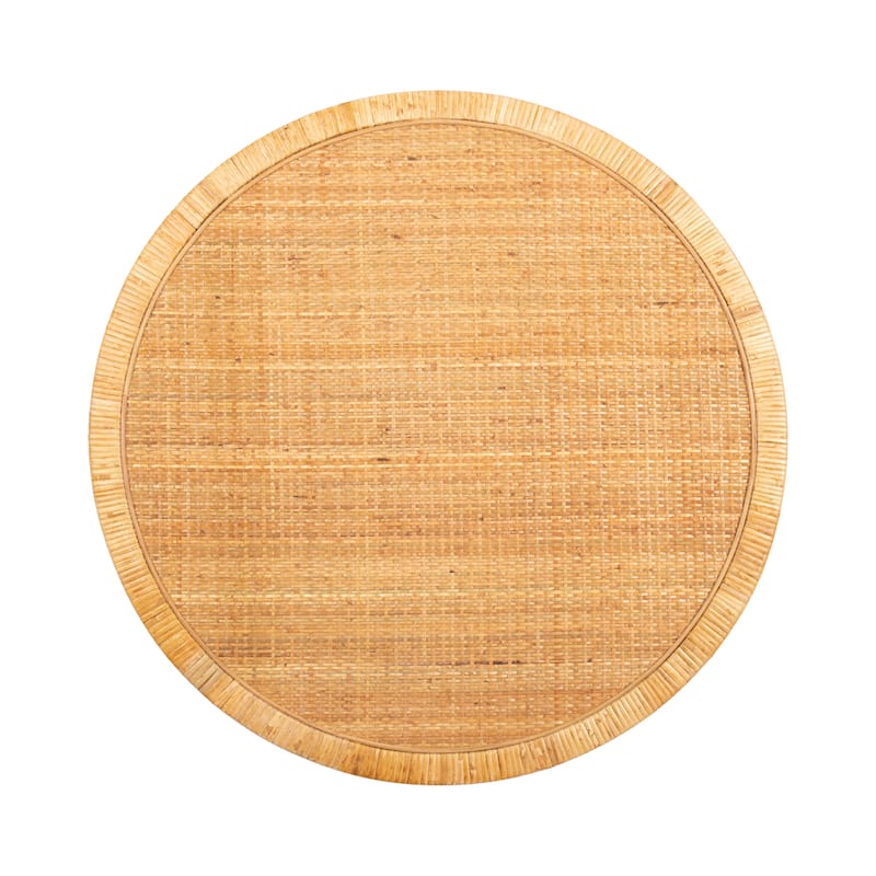Kate and Laurel Rafina Rattan Round Coffee Table - 28x28x18