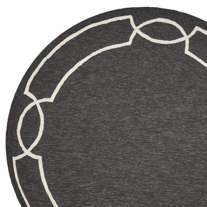 Ansis Pure & Simple Weather Resistant Timeless Grace Hand-Woven Round Outdoor Rug - 7' Round