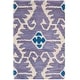preview thumbnail 89 of 147, SAFAVIEH Handmade Wyndham Zvonka Modern Wool Rug 2' x 3' - Lavander/Ivory - Rectangle