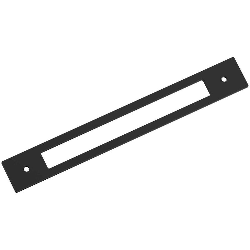 Amerock BP37785 Medora 8-7/8" Backplate for 7-9/16" Center to Center - Matte Black