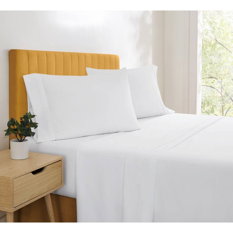 Simmons Essential Solid Sheet Set and Pillowcase