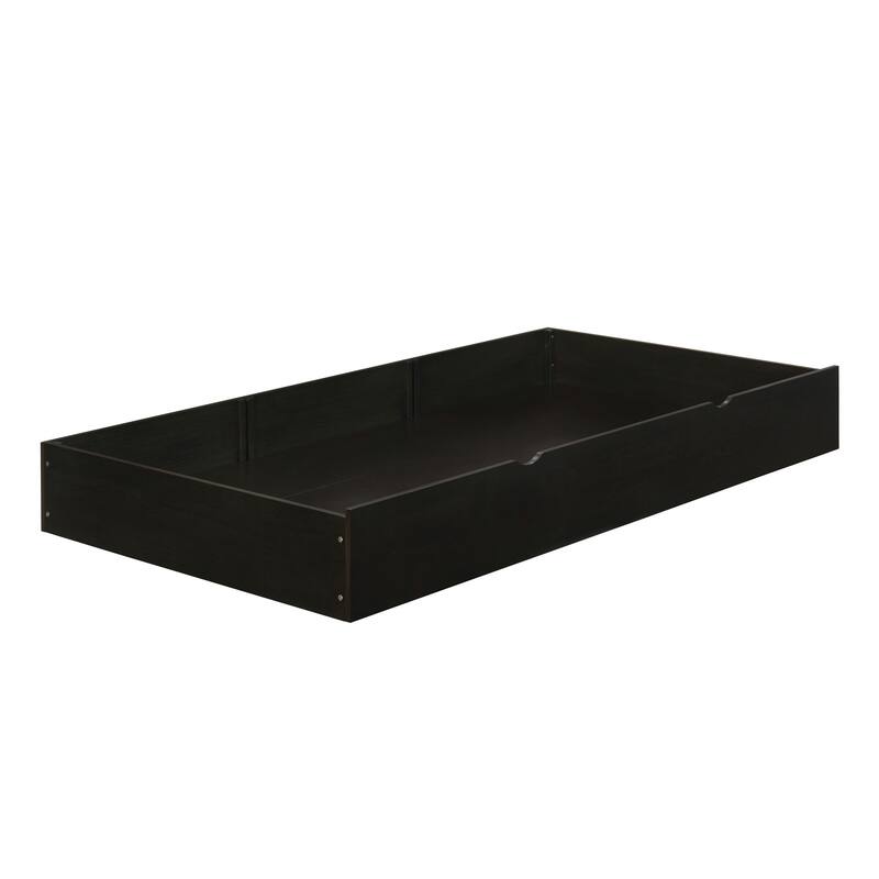 Hepatica Transitional Twin Solid Wood Trundle by Furniture of America - Charcoal