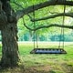 preview thumbnail 1 of 5, Platform Swing- 40"x30" Hanging Outdoor Tree or Playground Rectangle Bench Swing with Adjustable Rope by Hey! Play! - 40x30 Blue/Black - Swing Set - 2-4 Years - 40x30