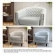 preview thumbnail 29 of 90, Axia Barrel PU Leather Accent Chair with Nailhead Trim