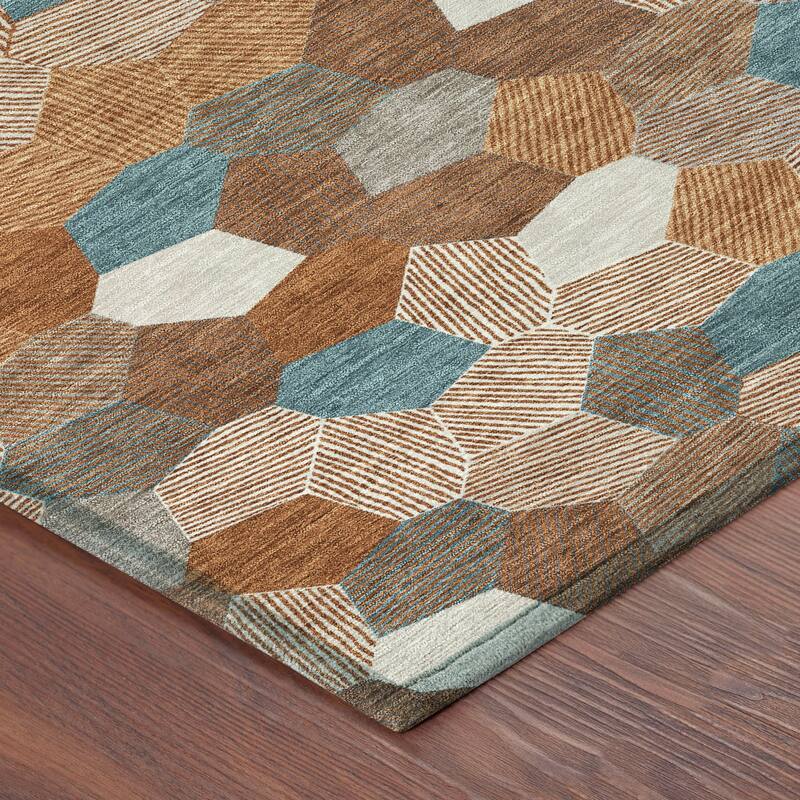 Machine Washable Indoor/ Outdoor Modern Loyd Chantille Rug