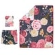preview thumbnail 9 of 7, Lambs & Ivy Secret Garden Luxury Floral 3-Piece Cotton Sateen Crib Bedding Set
